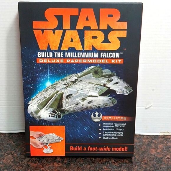 Star Wars millennium Falcon Papermodel Kit...NEW IN BOX - Picture 1 of 9